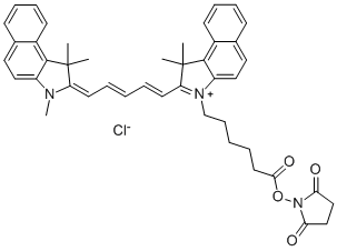 Cy5.5-N-羟基琥珀酰亚胺酯|CY5.5 NHS ester|金畔生物