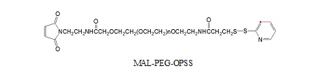 MAL-PEG-OPSS Laysan 马来酰亚胺-聚乙二醇-OPSS Maleimide-PEG-OPSS (MAL-PEG-OPSS)