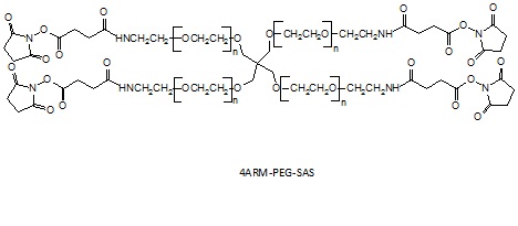 Laysan 四臂聚乙二醇SAS酯 4 arm PEG-Succinimidyl Amido Succinate (4arm-PEG-SAS)