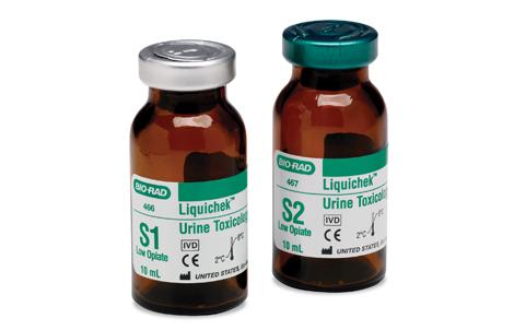 Liquichek 尿液毒性质控品，S1 低阿片水平和 S2 低阿片水平 | Bio-Rad Laboratories