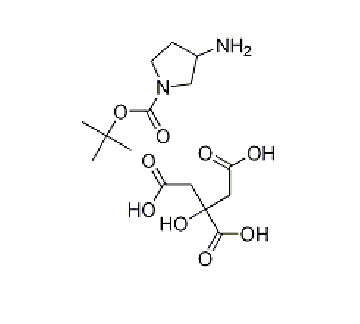 3-氨基吡咯烷-1-羧酸2-羟基丙烷-1,2,3-三羧酸叔丁酯, CAS： 1310278-53-5