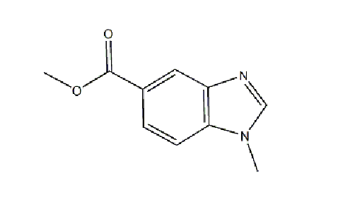 1-甲基-1H-苯并咪唑-5-羧酸甲酯，CAS： 131020-36-5