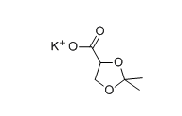 2,2-二甲基-1,3-二氧戊环-4-羧酸钾盐，CAS： 83400-91-3