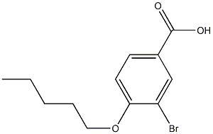 3-溴-4-(戊基氧基)苯甲酸, CAS号:77146-48-6