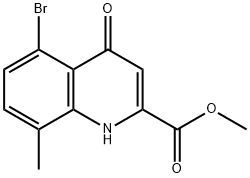 5-溴-8-甲基-4-羟基喹啉-2-羧酸甲酯, CAS号:1133116-21-8