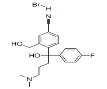 4-[4-(二甲氨基)-1-(4-氟苯基)-1-羟丁基]-3-羟甲基苯腈氢溴酸盐,CAS:103146-26-5