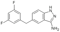 3-氨基-5-(3,5-二氟苄基)-1H-吲唑,CAS:1108745-30-7