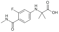 N-[3-氟-4-[(甲基氨基)羰基]苯基]-2-甲基丙氨酸,CAS:1289942-66-0