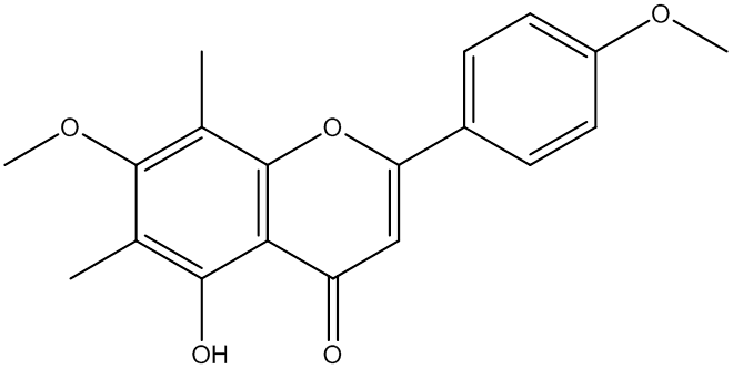5-羟基-7-甲氧基-2-（4-甲氧基苯基）-6,8-二甲基-4H-铬烯-4-酮,CAS:3122-88-1