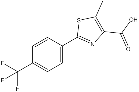 5-甲基-2-（4-（三氟甲基）苯基）噻唑-4-羧酸,CAS:343322-66-7