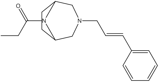 1-（3-肉桂基-3,8-二氮杂二环[3.2.1]辛烷-8-基）丙-1-酮,CAS:448-34-0