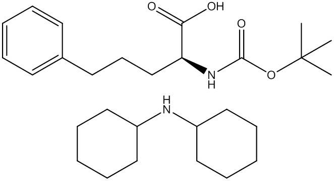 二环己胺（S）-2-（（叔丁氧羰基）氨基）-5-苯戊酸盐,CAS:113756-89-1