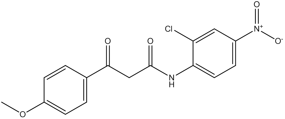 N-（2-氯-4-硝基苯基）-3-（4-甲氧基苯基）-3-氧代丙酰胺,CAS:20043-88-3