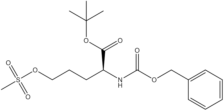 （S） -叔丁基2-（（苄基氧基）羰基）氨基）-5-（（甲基磺酰基）氧基）戊二酸,CAS:159877-09-5