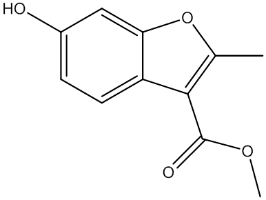 6-羟基-2-甲基苯并呋喃-3-甲酸甲酯,CAS:638218-70-9