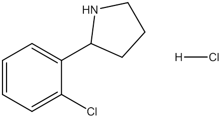 2-（2-氯苯基）吡咯烷盐酸盐,CAS:1197231-15-4