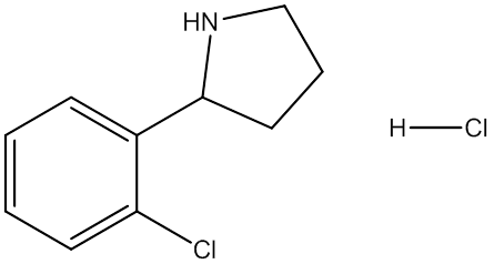 2-(2-氯苯基)吡咯烷盐酸盐,CAS:1197231-15-4