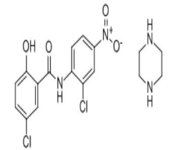 氯硝柳胺哌嗪盐,CAS:34892-17-6