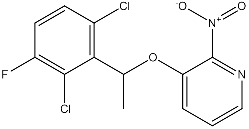 3-(1-(2,6-二氯-3-氟苯基)乙氧基)-2-硝基吡啶,CAS:756521-08-1