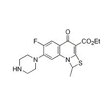 6-氟-7-哌嗪-1-甲基-4-氧代-[1,3]硫氮杂环[3,2-a]喹啉-3-羧酸乙酯|cas113028-17-4