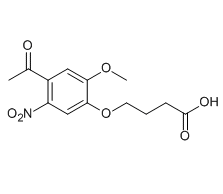 4-(4-Acetyl-2-methoxy-5-nitrophenoxy)butoic acid,cas188891-18-1