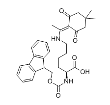 N-Fmoc-N&#039;-[1-(4,4-二甲基-2,6-二氧代环己亚基)乙基]-D-赖氨酸,Fmoc-L-Lys(Dde)-OH,CAS150629-67-7