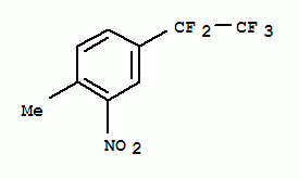 cas::134302-31-1|1-甲基-2-硝基-4-(全氟乙基)甲苯