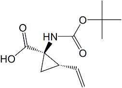 cas:213316-50-8|(1R,2S)-REL-1-[[(1,1-二甲基乙氧基)羰基]氨基]-2-乙烯基-环丙羧酸