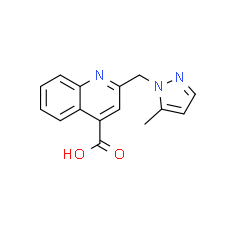 2-(5-Methyl-pyrazol-1-ylmethyl)-quinoline-4-carboxylic acid