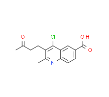 4-Chloro-2-methyl-3-(3-oxo-butyl)quinoline-6-carboxylic acid|cas36164-39-3