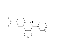 4-(3-Chloro-phenyl)-3a,4,5,9b-tetrahydro-3H-cyclopenta[c]quinoline-8-carboxylic acid|cas486991-75-7