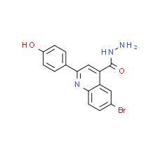 6-Bromo-2-(4-hydroxyphenyl)quinoline-4-carbohydrazide|cas351327-31-6