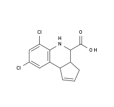 6,8-Dichloro-3a,4,5,9b-tetrahydro-3H-cyclopenta[c]quinoline-4-carboxylic acid|cas470693-57-3