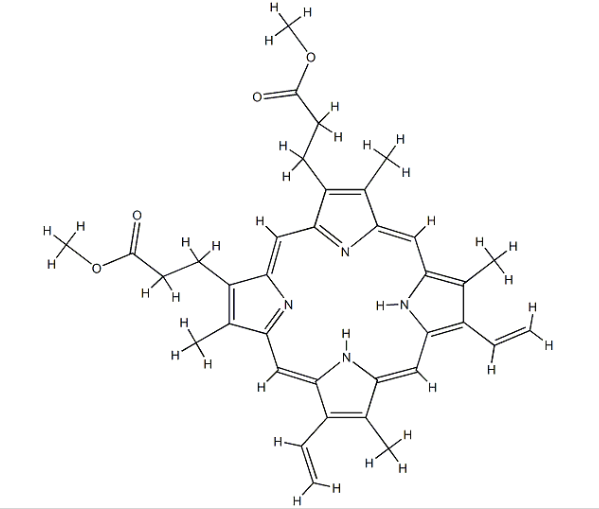 原卟啉 IX 二甲酯，CAS号:5522-66-7