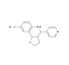 8-Methyl-4-pyridin-4-yl-2,3,3a,4,5,9b-hexahydro-furo[3,2-c]quinoline|cas1212329-85-5