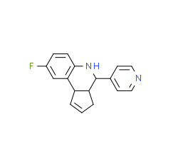 8-Fluoro-4-pyridin-4-yl-3a,4,5,9b-tetrahydro-3H-cyclopenta[c]quinoline|cas1005110-56-4