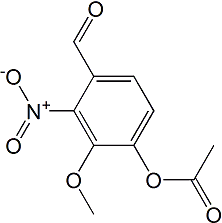 cas:2698-69-3|4-甲酰-2-甲氧基-3-硝基乙酸苯酯