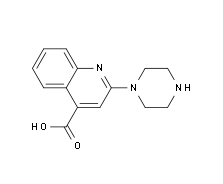 2-Piperazin-1-yl-quinoline-4-carboxylic acid|cas425622-09-9