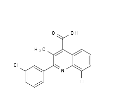 8-Chloro-2-(3-chlorophenyl)-3-methylquinoline-4-carboxylic acid|cas862677-10-9