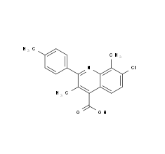 7-Chloro-3,8-dimethyl-2-(4-methylphenyl)quinoline-4-carboxylic acid|cas862661-17-4