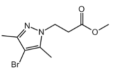methyl 3-(4-bromo-3,5-dimethylpyrazol-1-yl)propoate,CAS:1001500-73-7