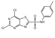 5,7-dichloro-N-(4-methylphenyl)-[1,3]thiazolo[4,5-d]pyrimidine-2-sulfonamide,CAS:1000576-31-7