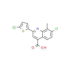 7-Chloro-2-(5-chlorothien-2-yl)-8-methylquinoline-4-carboxylic acid|cas862705-52-0