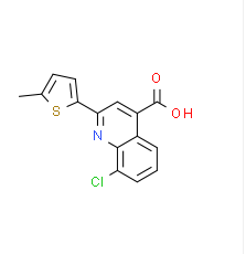 8-Chloro-2-(5-methylthien-2-yl)quinoline-4-carboxylic acid|cas725221-34-1