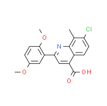 7-Chloro-2-(2,5-dimethoxyphenyl)-8-methylquinoline-4-carboxylic acid|cas847503-17-7