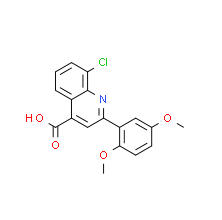8-Chloro-2-(2,5-dimethoxyphenyl)quinoline-4-carboxylic acid|cas862782-47-6