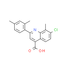 7-Chloro-2-(2,4-dimethylphenyl)-8-methylquinoline-4-carboxylic acid|cas725244-73-5