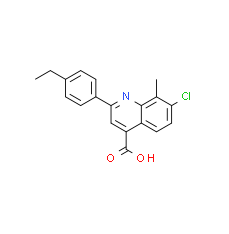 7-Chloro-2-(4-ethylphenyl)-8-methylquinoline-4-carboxylic acid|cas588711-30-2