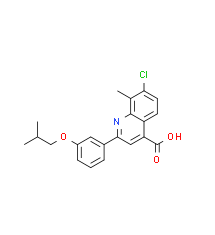 7-Chloro-2-(3-isobutoxyphenyl)-8-methylquinoline-4-carboxylic acid|cas865415-11-8