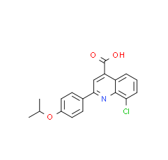 8-Chloro-2-(4-isopropoxyphenyl)quinoline-4-carboxylic acid|cas862713-34-6